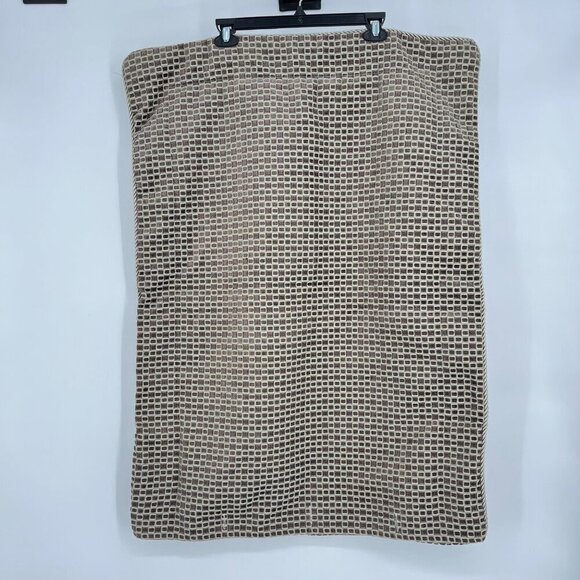 Reversible Floral & Checkered  Tapestry King Size Pillow Sham Set of 2 - Picture 2 of 8